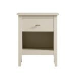White 1-Drawer Bedside Table - Image 3