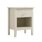 White 1-Drawer Bedside Table - Image 4