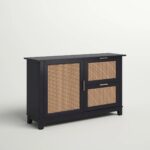 Jemi Solid Wood Black Sideboard - Image 3