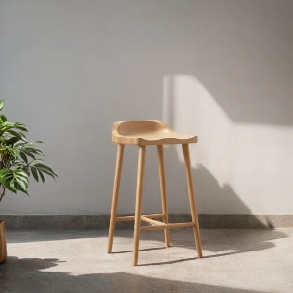 Elmo Solid Wood Counter Stool - Image 4