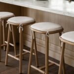 Deka Solid Wood Upholstered Bar Stool - Image 7