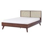 Kiro Solid Wood Rattan Modern Frame Bed - Image 2