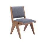 Mid Century Modern Solid Wood Dining Chair Set of 2 - Image 3