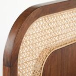 Peso Solid Wood and Cane Bed - Image 4