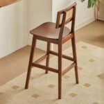 Contemporary Solid Wood Bar Chair - Image 3