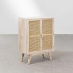 Hana Solid Wood & Rattan Cabinet - Image 4
