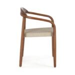 Nida Solid Wood and Jute Dining Chair - Image 5