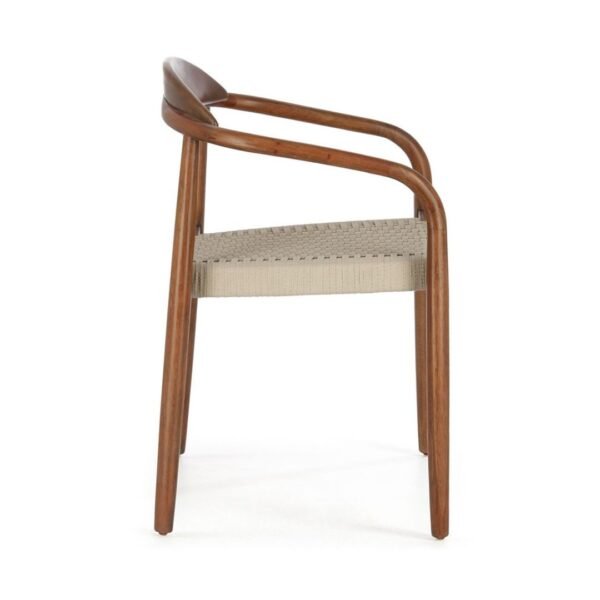 Nida Solid Wood and Jute Dining Chair - Image 5