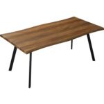 Kena Solid Wood Dining Table with Curved Edges - Image 3