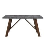 Luna Concrete Effect 150cm Dining Table - Image 4
