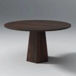Dia Solid Wood Round Diamond Dining Table - Image 2