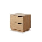 Zami Solid Wood 2-Drawer Bedside Table - Image 7