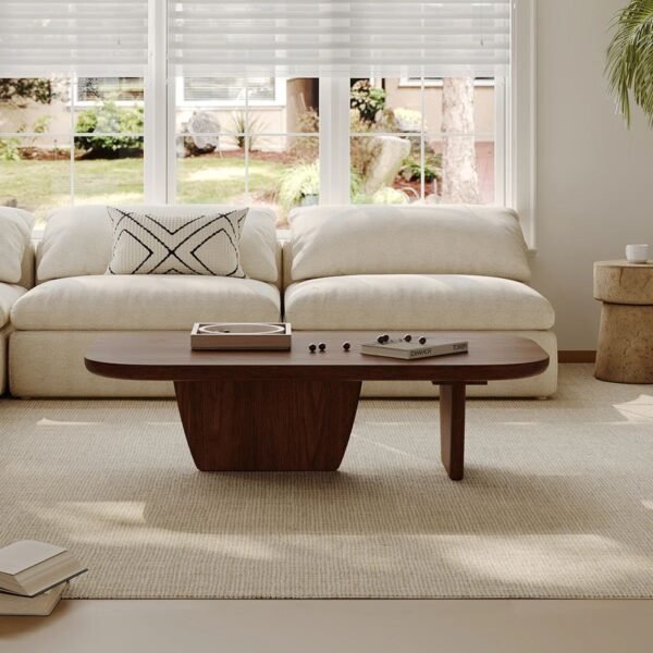 Veta Solid Wood Modern Coffee Table - Image 2