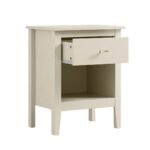 White 1-Drawer Bedside Table - Image 5
