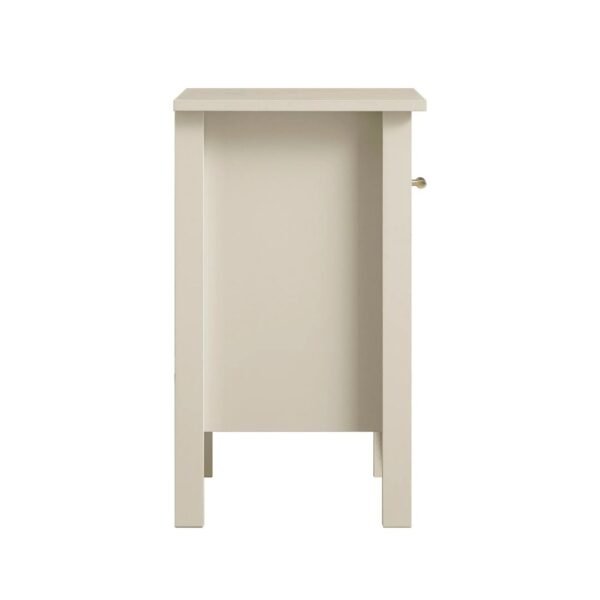 White 1-Drawer Bedside Table - Image 6