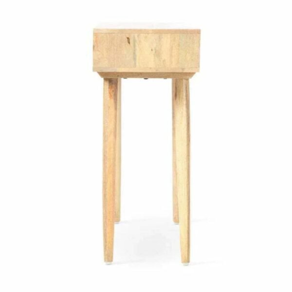 Mako Solid Wood Rattan 2-Drawer Console Table - Image 4