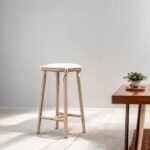 Deka Solid Wood Upholstered Bar Stool