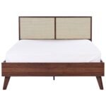 Kiro Solid Wood Rattan Modern Frame Bed - Image 3