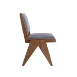 Mid Century Modern Solid Wood Dining Chair Set of 2 - Image 4