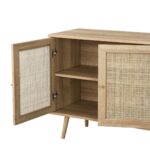 Claasic Woven Rattan 3-Door Sideboard - Image 6