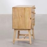 Fern Solid Wood Bedside Table - Image 4