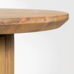 Fluted Wooden Mid Century Console Table - Image 6