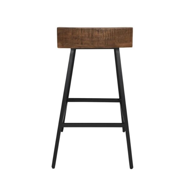 Casa Solid Wood & Metal Leg Counter Stool - Image 4
