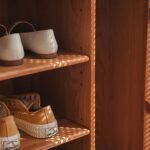 Modern Solid Wood and Rattan Shoe Cabinet - Image 6