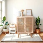 Hana Solid Wood & Rattan Cabinet - Image 2