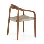 Nida Solid Wood and Jute Dining Chair - Image 6