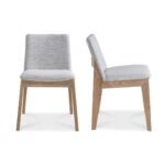 Eva Solid Wood Upholstered Chair - Image 3