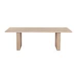 Leo Solid Wood Rectangle Dining Table - Image 4