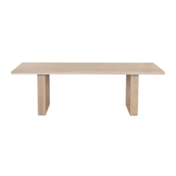 Leo Solid Wood Rectangle Dining Table - Image 4