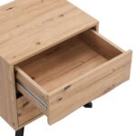 Bodo Solid Wood 2-Drawer Bedside Table - Image 6