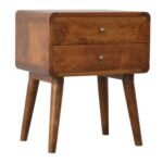 Vina Solid Wood Bedside Table - Image 2