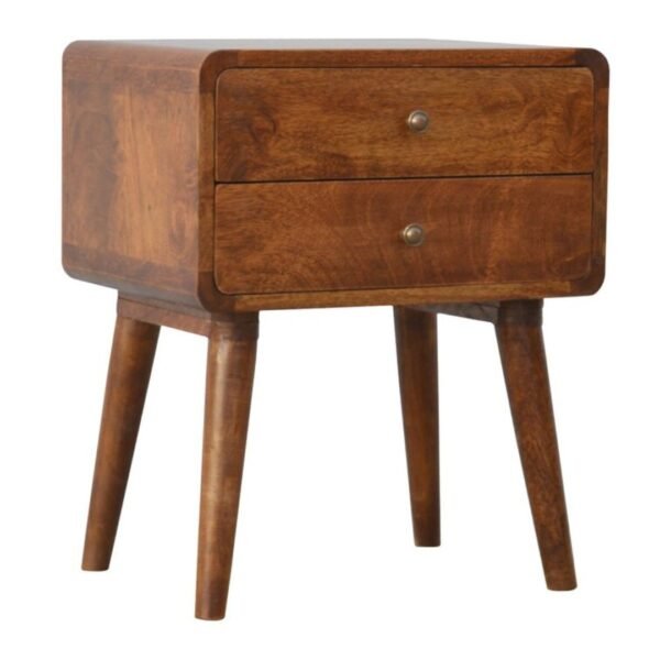Vina Solid Wood Bedside Table - Image 2
