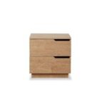 Zami Solid Wood 2-Drawer Bedside Table - Image 6