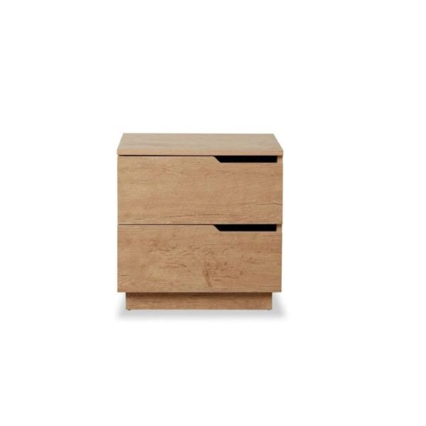 Zami Solid Wood 2-Drawer Bedside Table - Image 6