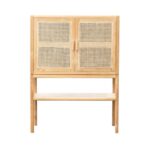 Ema Solid Wood Rattan Cabinet - Image 3