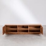 Liva Solid Wood TV Cabinet with Shelf - Image 4