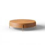 Bola Solid Wood Round Coffee Table - Image 4