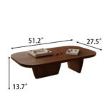 Veta Solid Wood Modern Coffee Table - Image 5