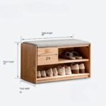 Akon Solid Wood Upholstered Shoe Cabinet - Image 5