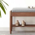 Weka Solid Wood Upholstered Shoe Bench - Image 3