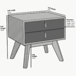 Tako 2-Drawers Bedside Table - Image 7