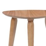 Guitar Pick Shaped Solid Wood Side Table - Image 5
