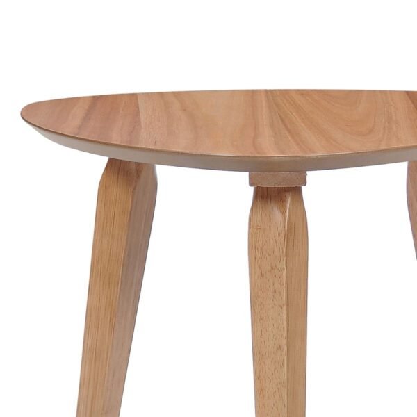 Guitar Pick Shaped Solid Wood Side Table - Image 5