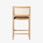 Sobo Solid Wood Rattan Bar Chair - Image 6