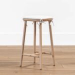 Deka Solid Wood Upholstered Bar Stool - Image 3