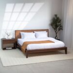 Midas Japanese Joinery Solid Wood Rattan Bed